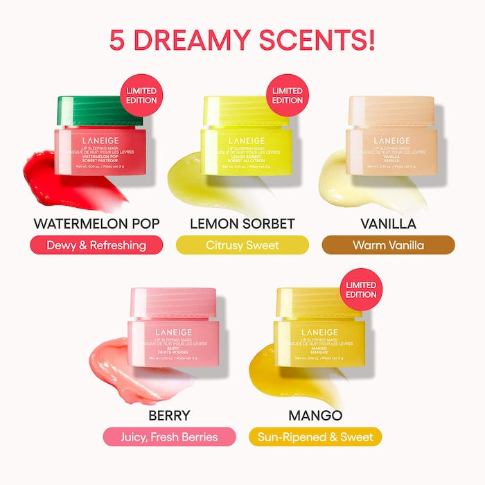 LANEIGE MIDNIGHT MINIS HYDRATING LIP SLEEPING MASK TREATMENT