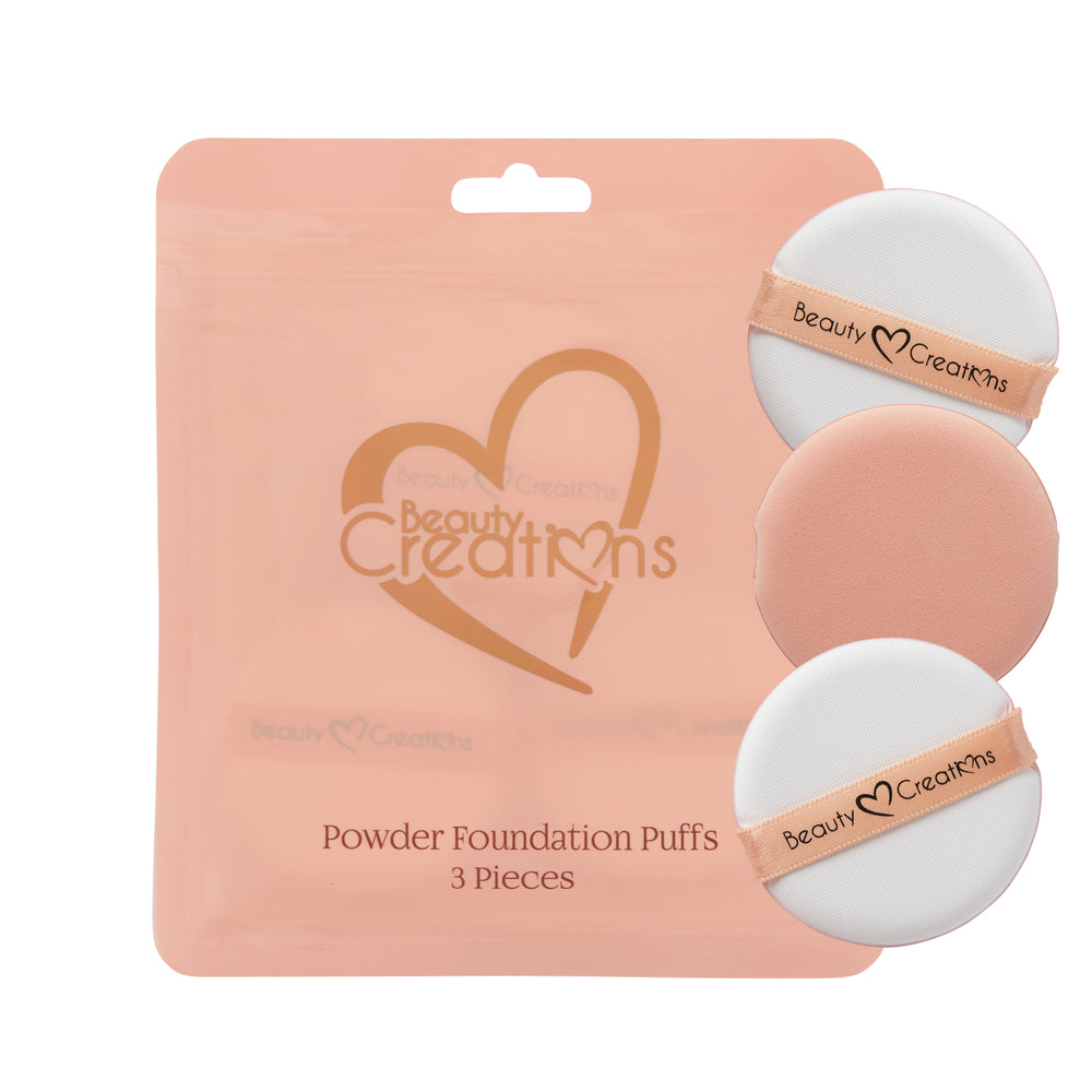 BEAUTY CREATIONS POWDER FOUNDATION PUFFS 3 PIECES