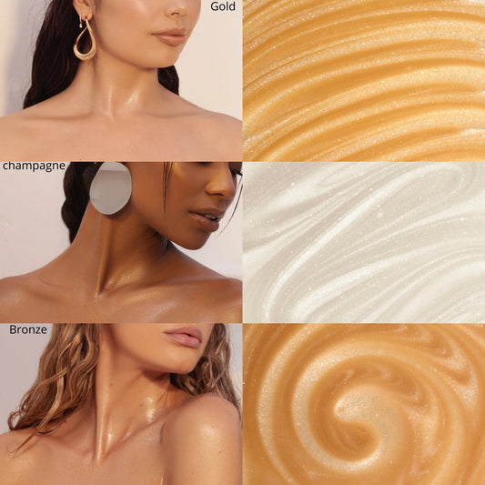 SET 3 BEAUTY CREATIONS BODY GLOW OIL