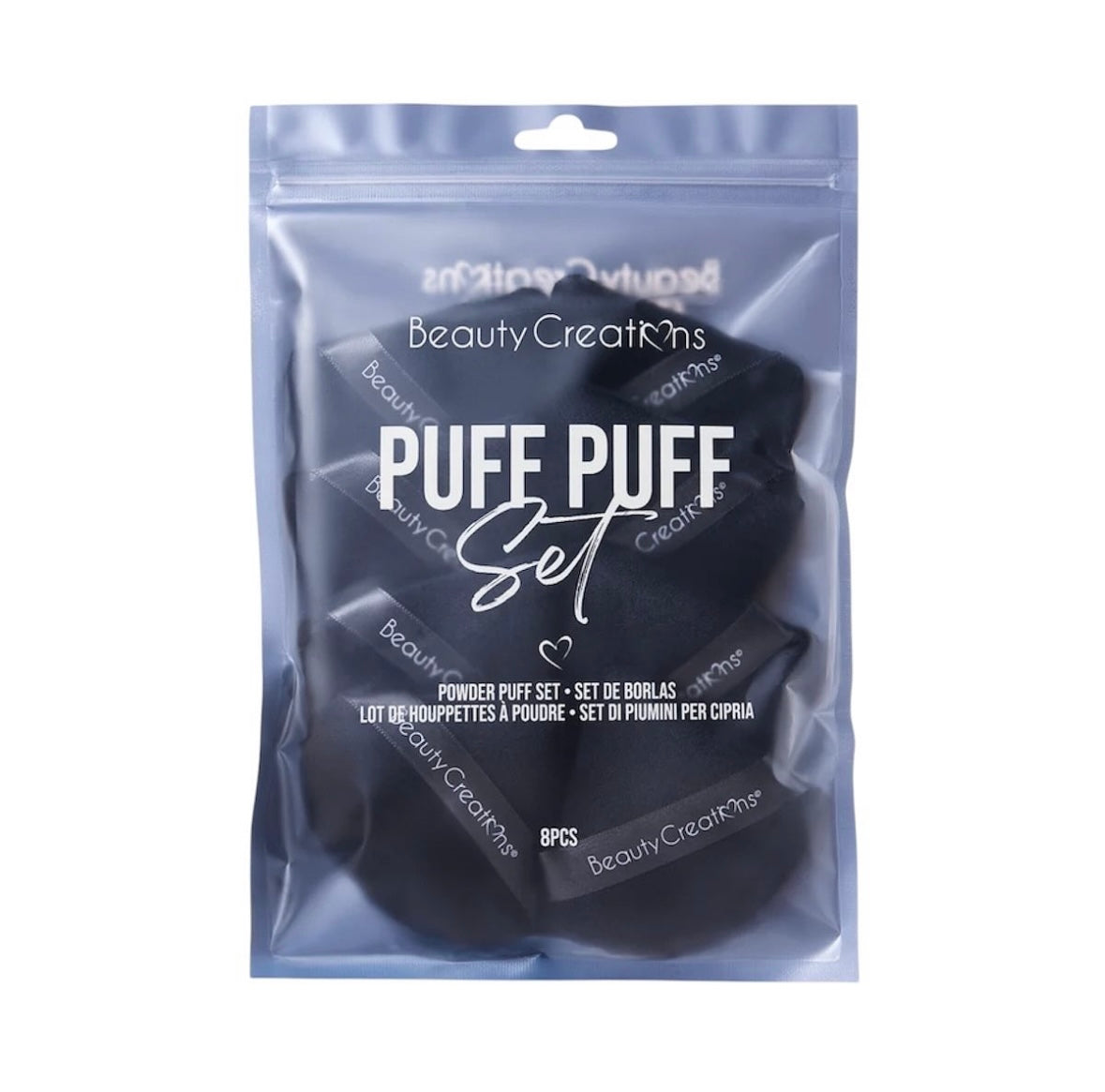BEAUTY CREATIONS PUFF PUFF SET 8 NEGRO