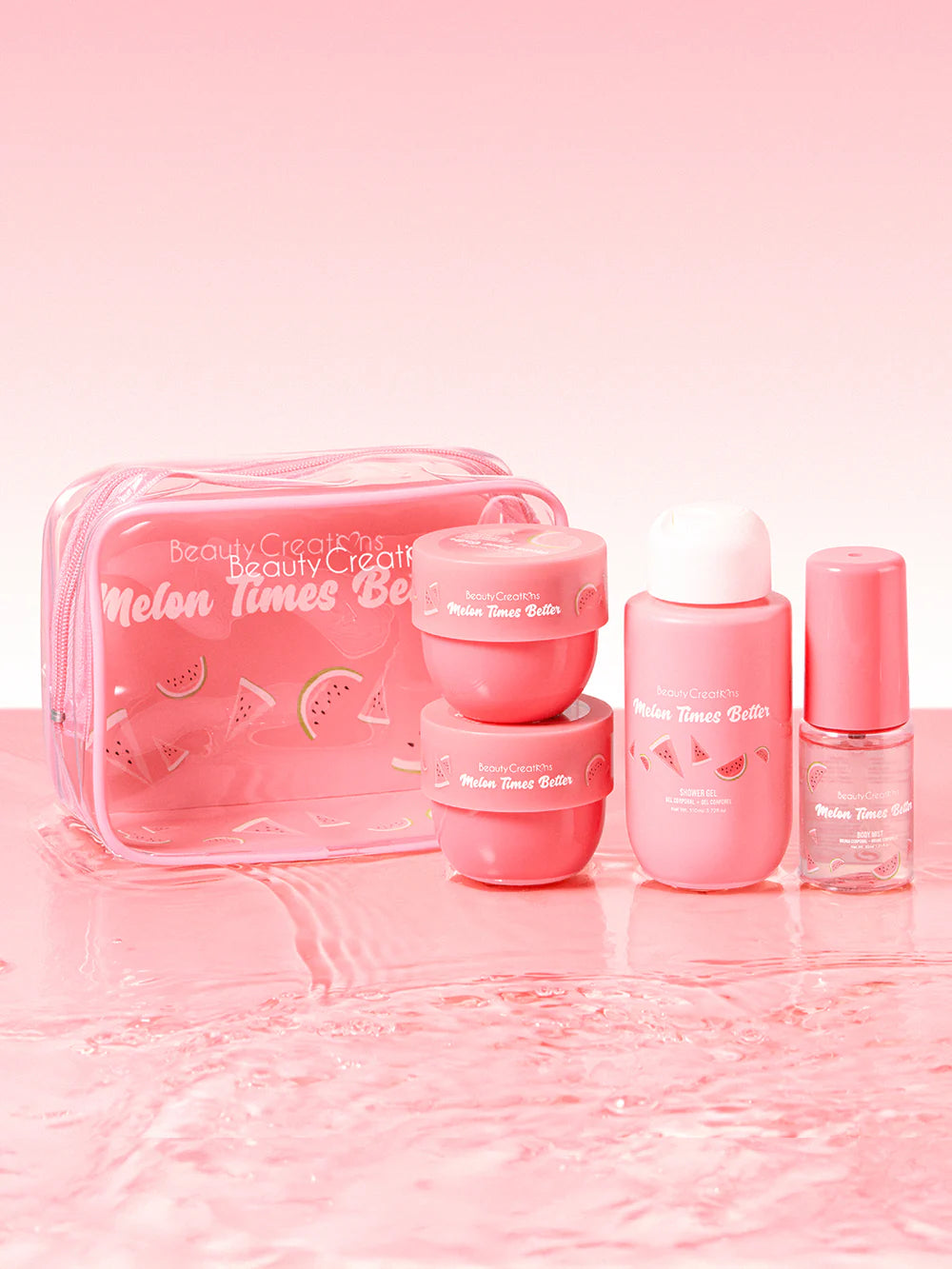 BEAUTY CREATIONS SWEET DOSE MINI BODY CARE KIT MELON TIMES BETTER