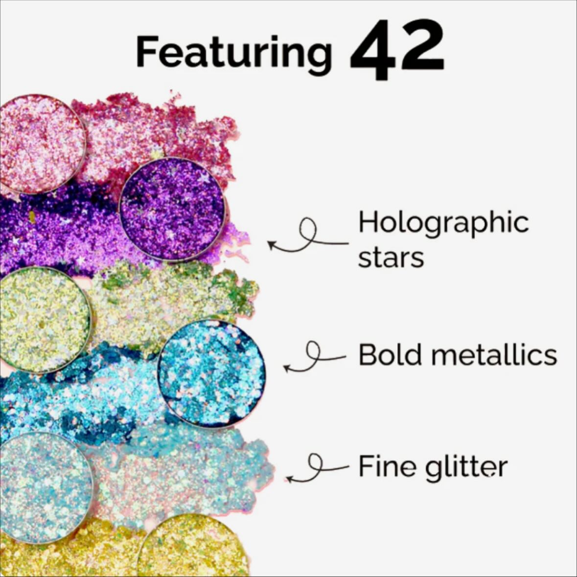KARA BEAUTY MEGA PALETA GLITTER
