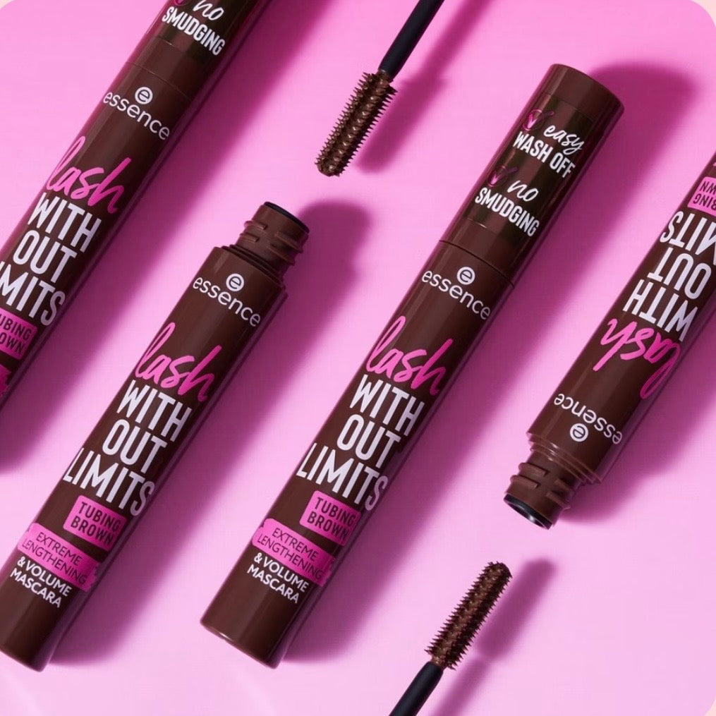 ESSENCE LASH WITHOUT LIMITS TUBING BROWN EXTREME LENGTHENING & VOLUME MASCARA