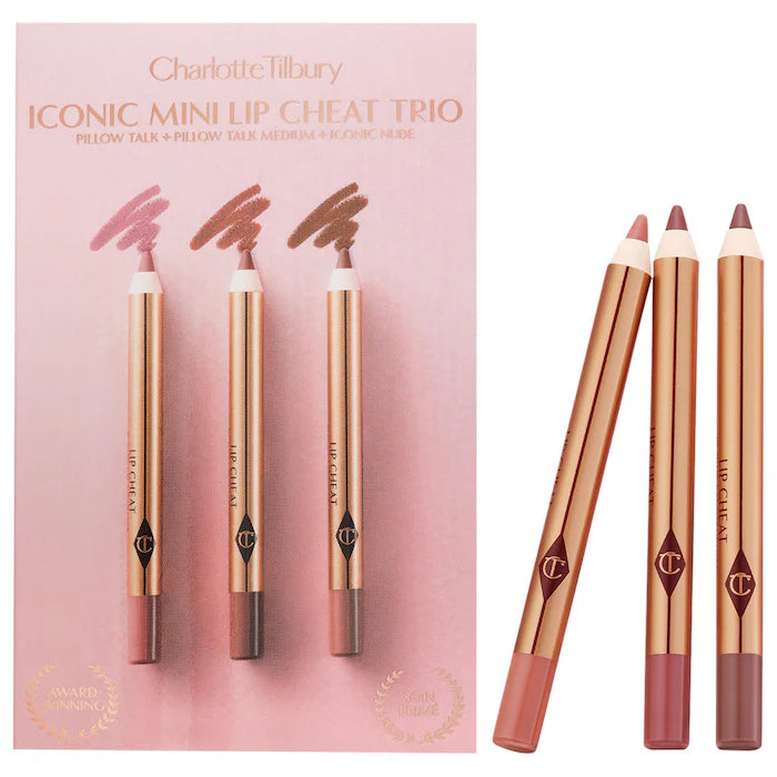 CHARLOTTE TILBURY MINI ICONIC LIP CHEAT LIP LINER TRIO