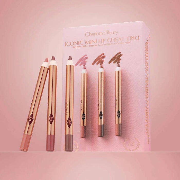 CHARLOTTE TILBURY MINI ICONIC LIP CHEAT LIP LINER TRIO