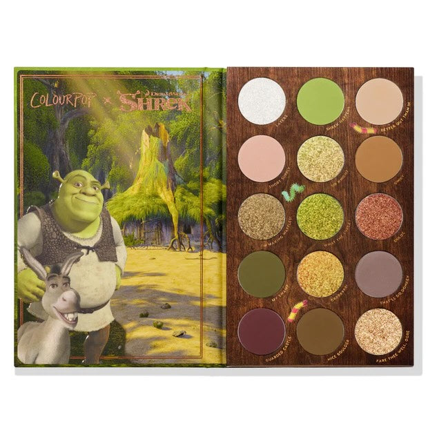 COLOURPOP X SHREK BEWARE OGRE PALETA SOMBRAS