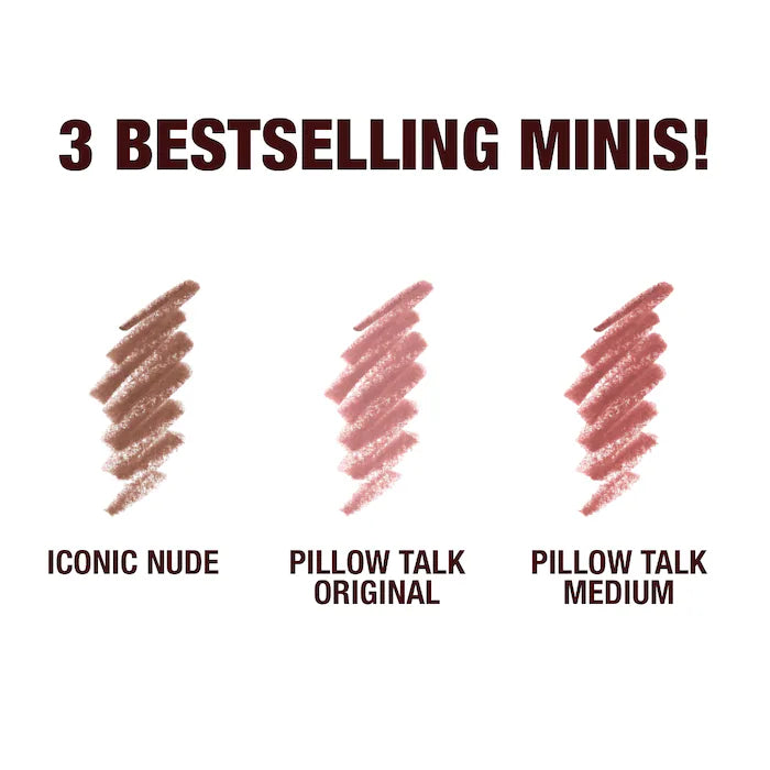 CHARLOTTE TILBURY MINI ICONIC LIP CHEAT LIP LINER TRIO