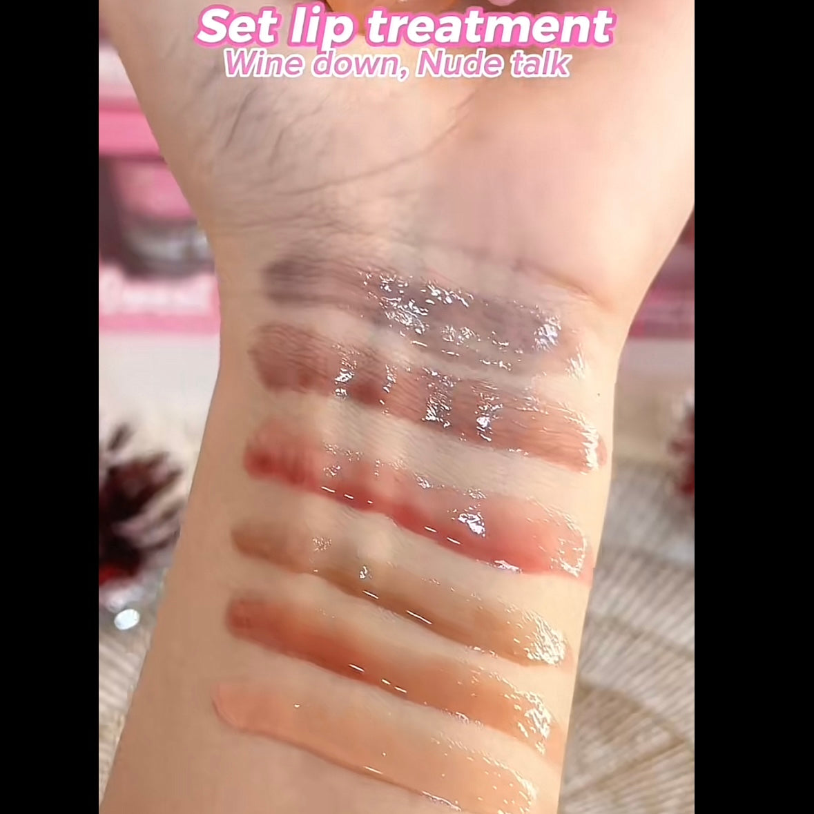 BEAUTY CREATIONS NUDE TALK TINTED LIP TREATMENT SET
