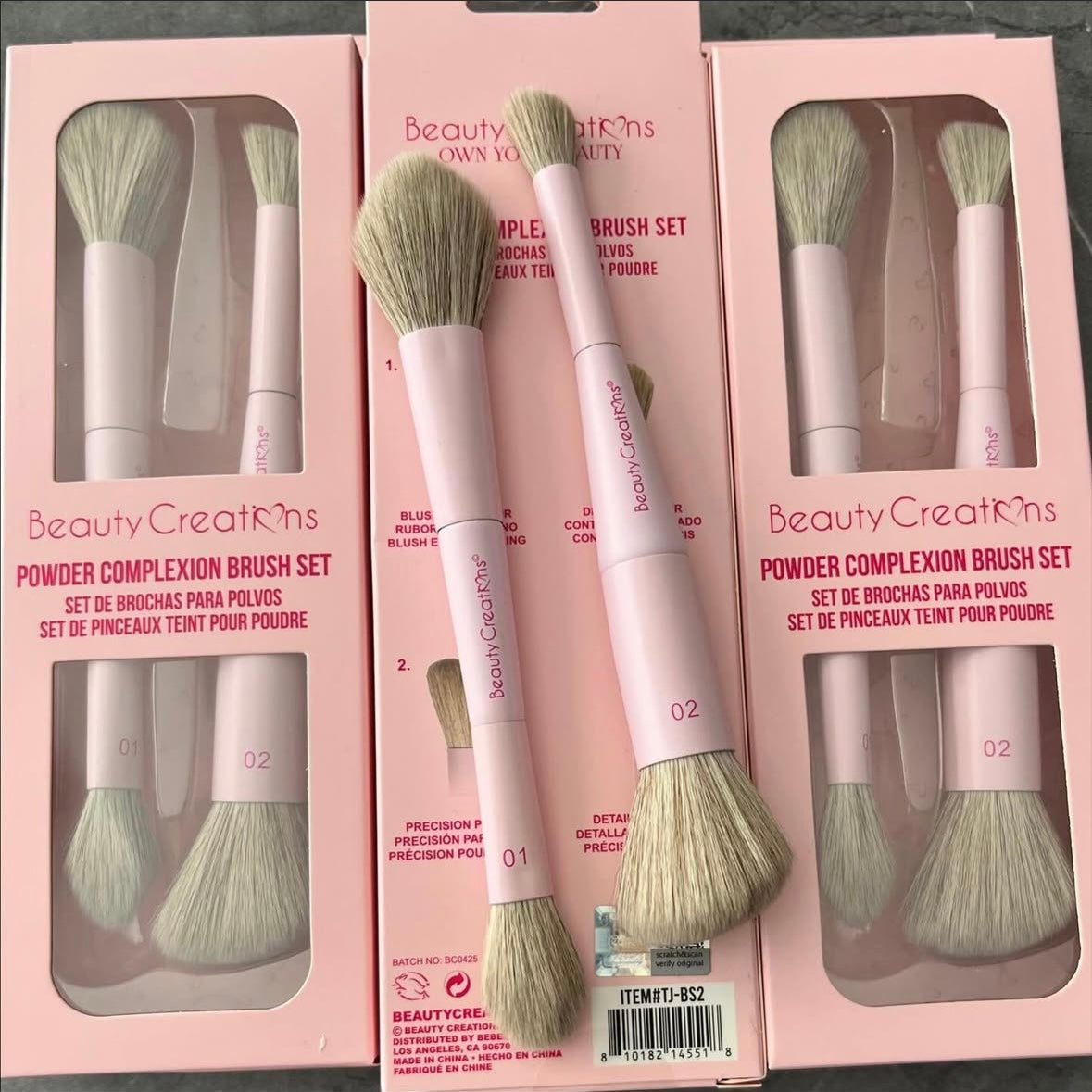 BEAUTY CREATIONS SET BROCHAS PARA POLVOS
