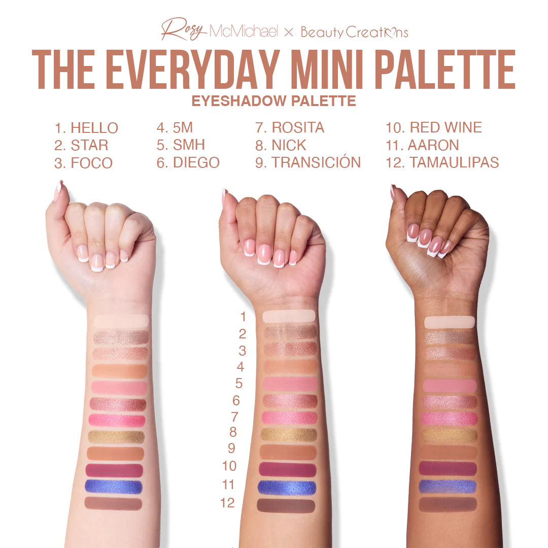 BEAUTY CREATIONS X ROSY THE EVERYDAY PALETA MINI