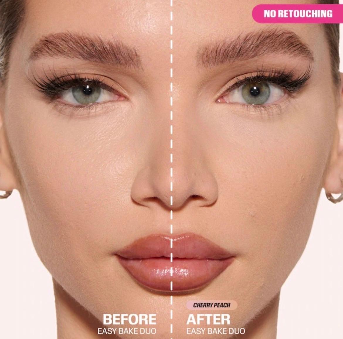 HUDE BEAUTY EASY BAKE  BRIGHTENING + CORRECTING DUO POLVO