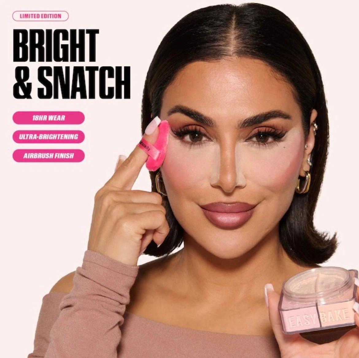 HUDE BEAUTY EASY BAKE  BRIGHTENING + CORRECTING DUO POLVO