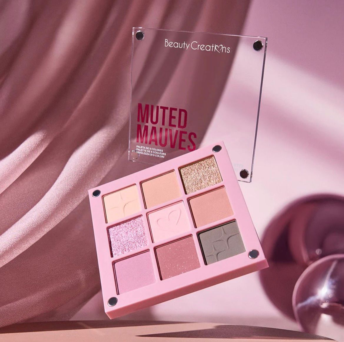 BEUTY CREATIONS PALETA MAGNÉTICA MUTED MAUVES