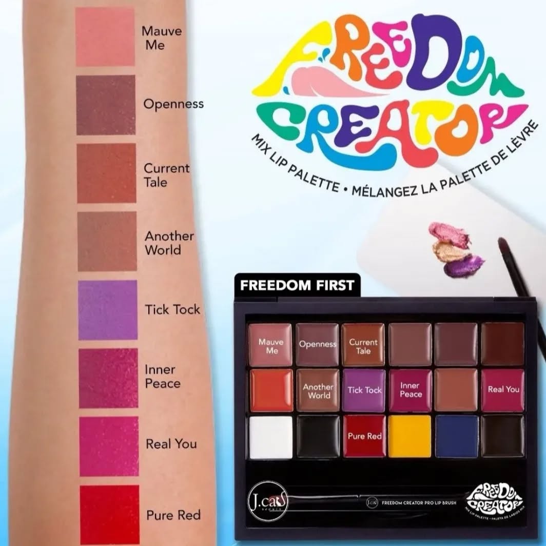 J CAT FREEDOM CREATOR LIP PALETTE