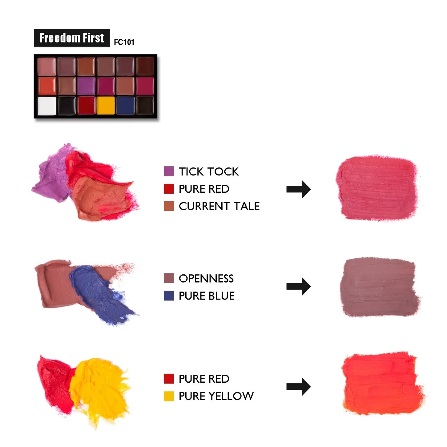 J CAT FREEDOM CREATOR LIP PALETTE