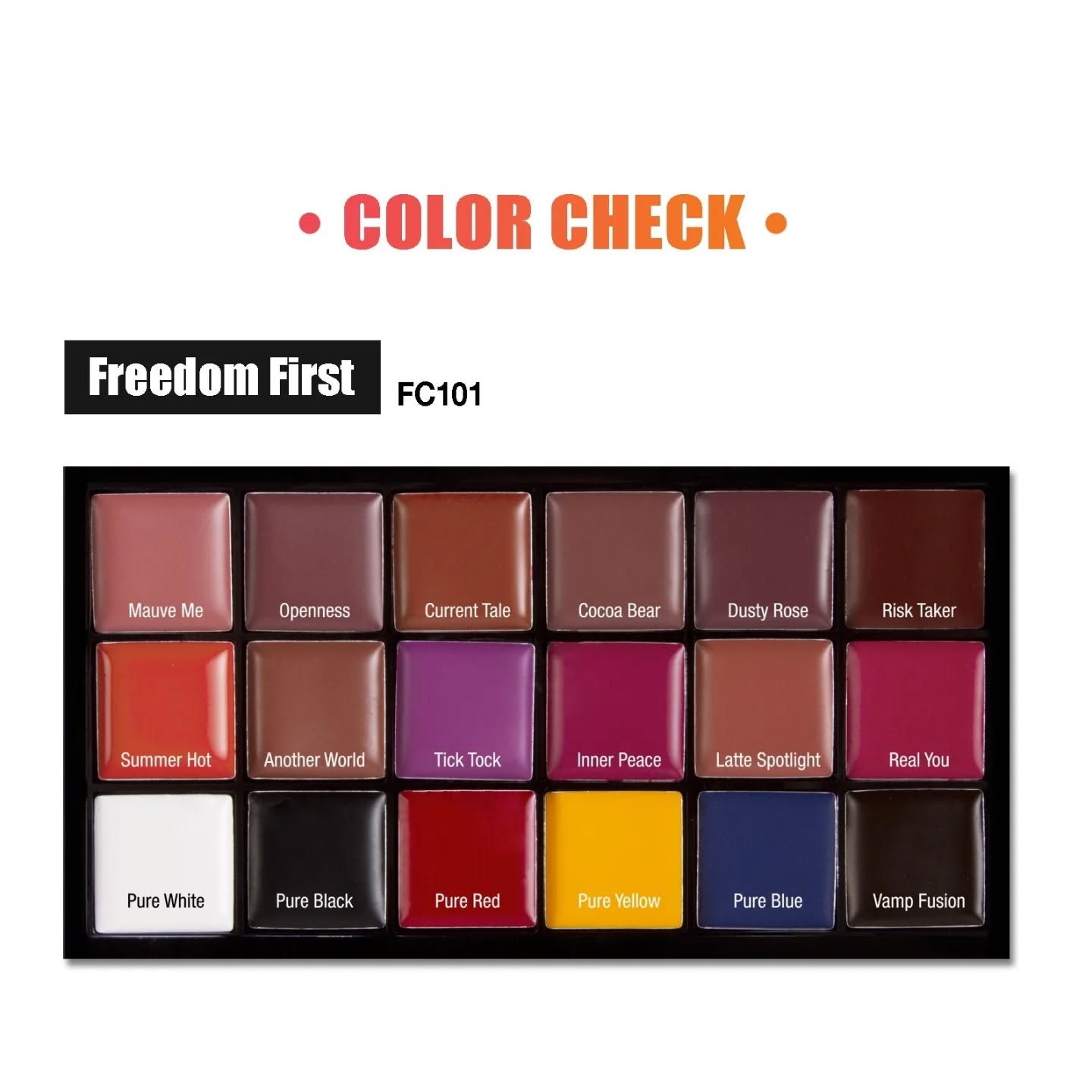 J CAT FREEDOM CREATOR LIP PALETTE