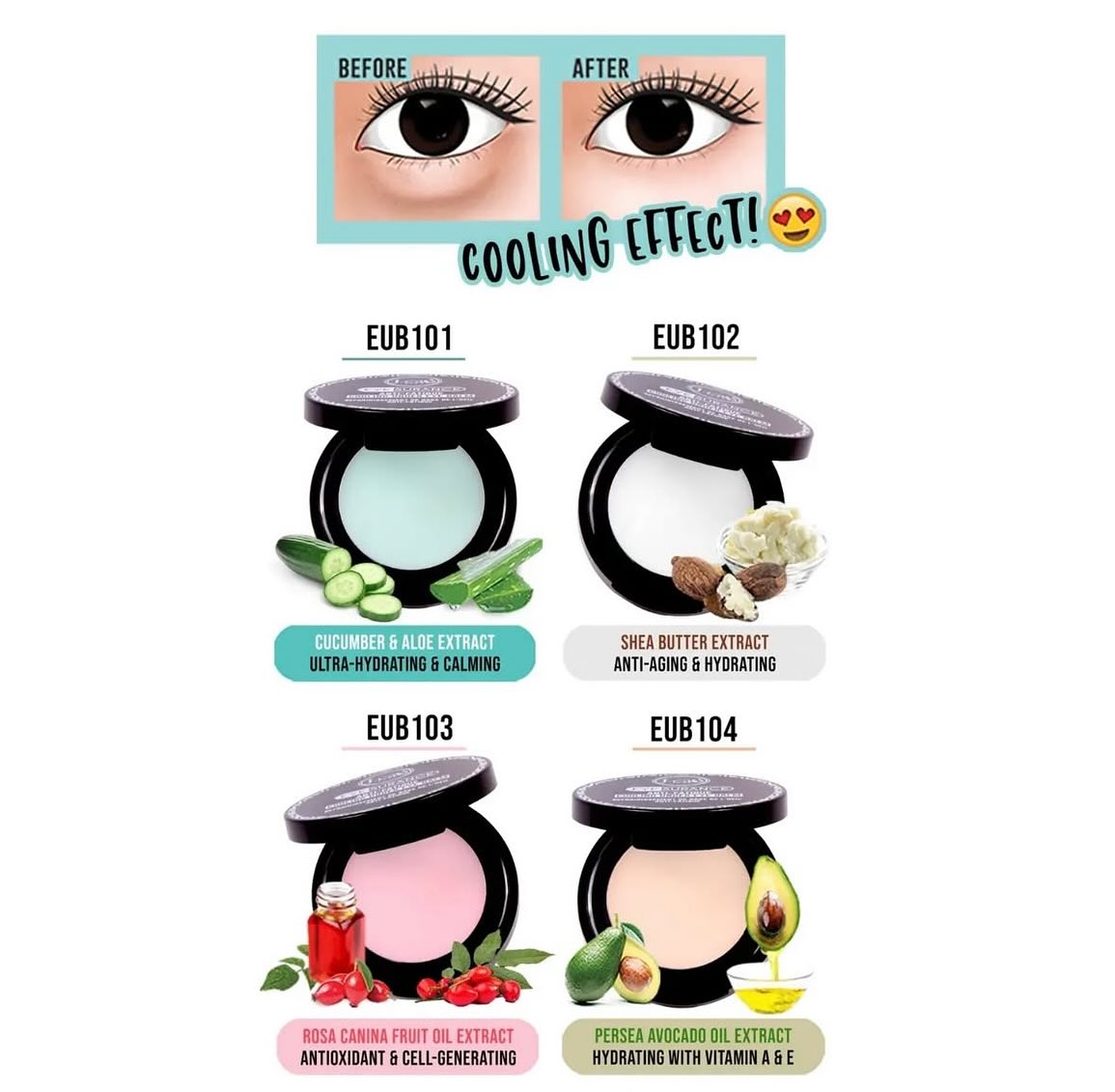 J CAT EYE SURANCE ANTI-FATIGUE COOLING UNDER EYE BALM